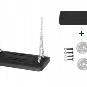 Huśtawka na łańcuchach CZARNA