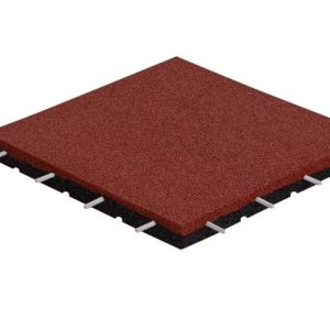 PŁYTA GUMOWA NA PLAC  50X50CM GRUBOŚĆ 35MM KOLOR CZERWONY