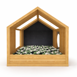 Domek XXL „Basen z kulkami” - drewniana strefa sensorycznej zabawy | MODULAKI